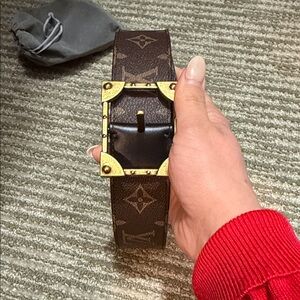 Luxury Brown and Gold Men's Bag